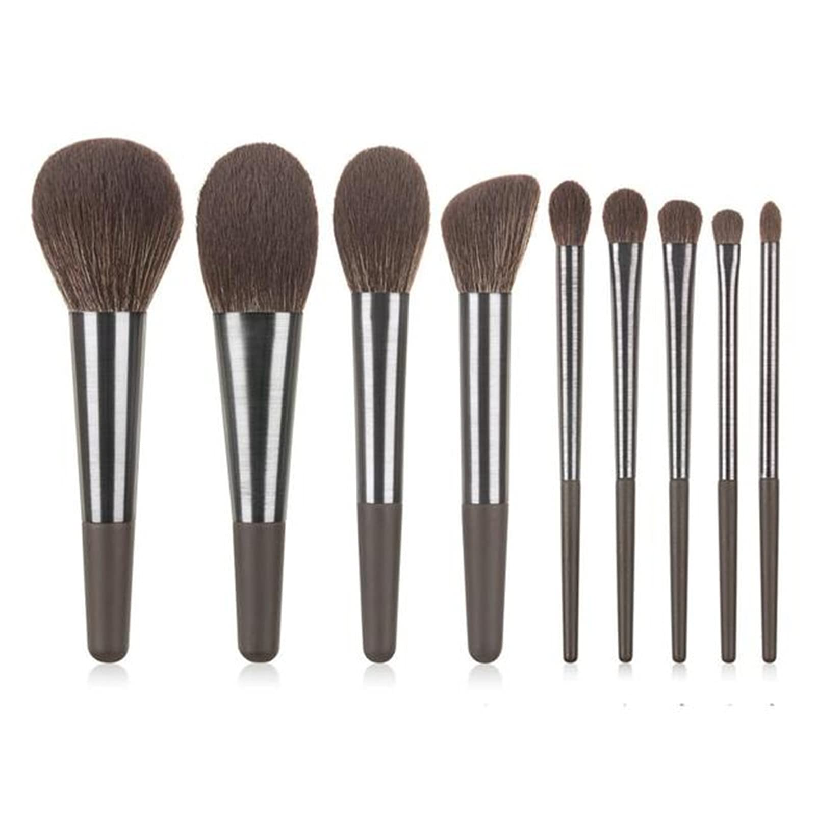 Make-up-Pinsel-Set 9 Professionelle Make-up Pinsel, Lidschatten Loose Pulver Makeup Set für Reiseurlaub
