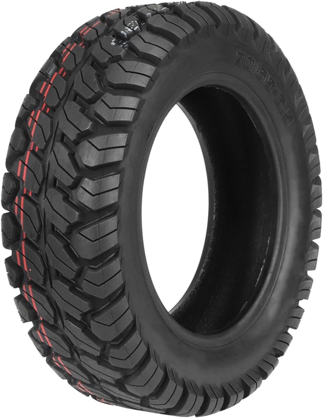 11 Inch 90/65-6.5 Rubber Vacuum Tire for Dualtron Ultra and 11X Electric Scooters, Off-Road Grip, Lightweight, Wear-Resistant, Replacement Accessory in Black