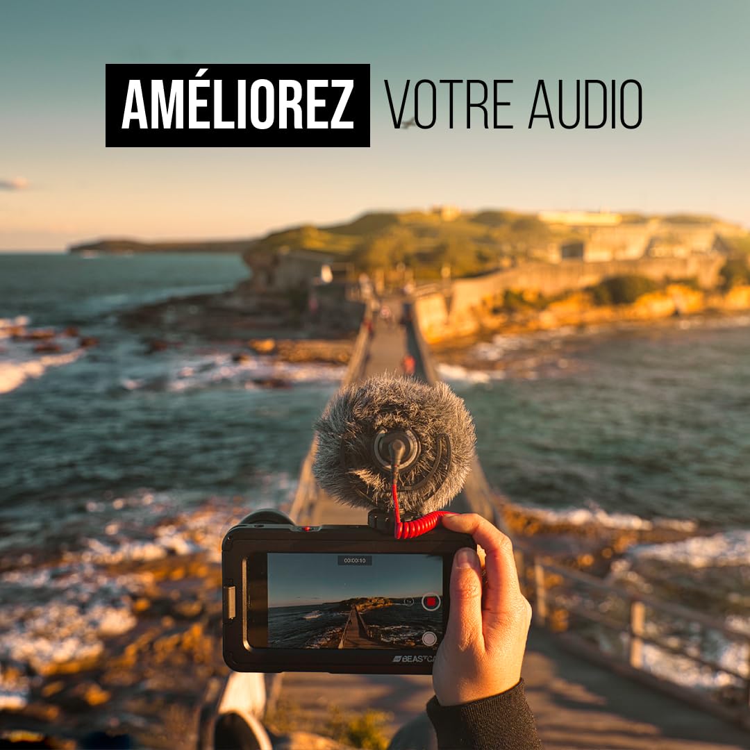 RØDE VideoMicro Micro directionnel compact sur caméra pour la réalisation de films, la création de contenu et l'enregistrement sur site