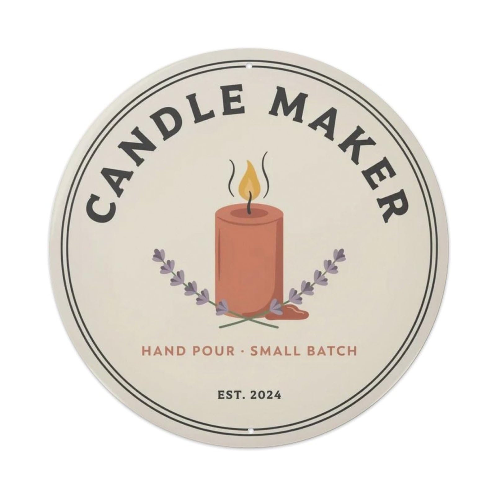 Candle Maker Metal Tin Sign Plaque