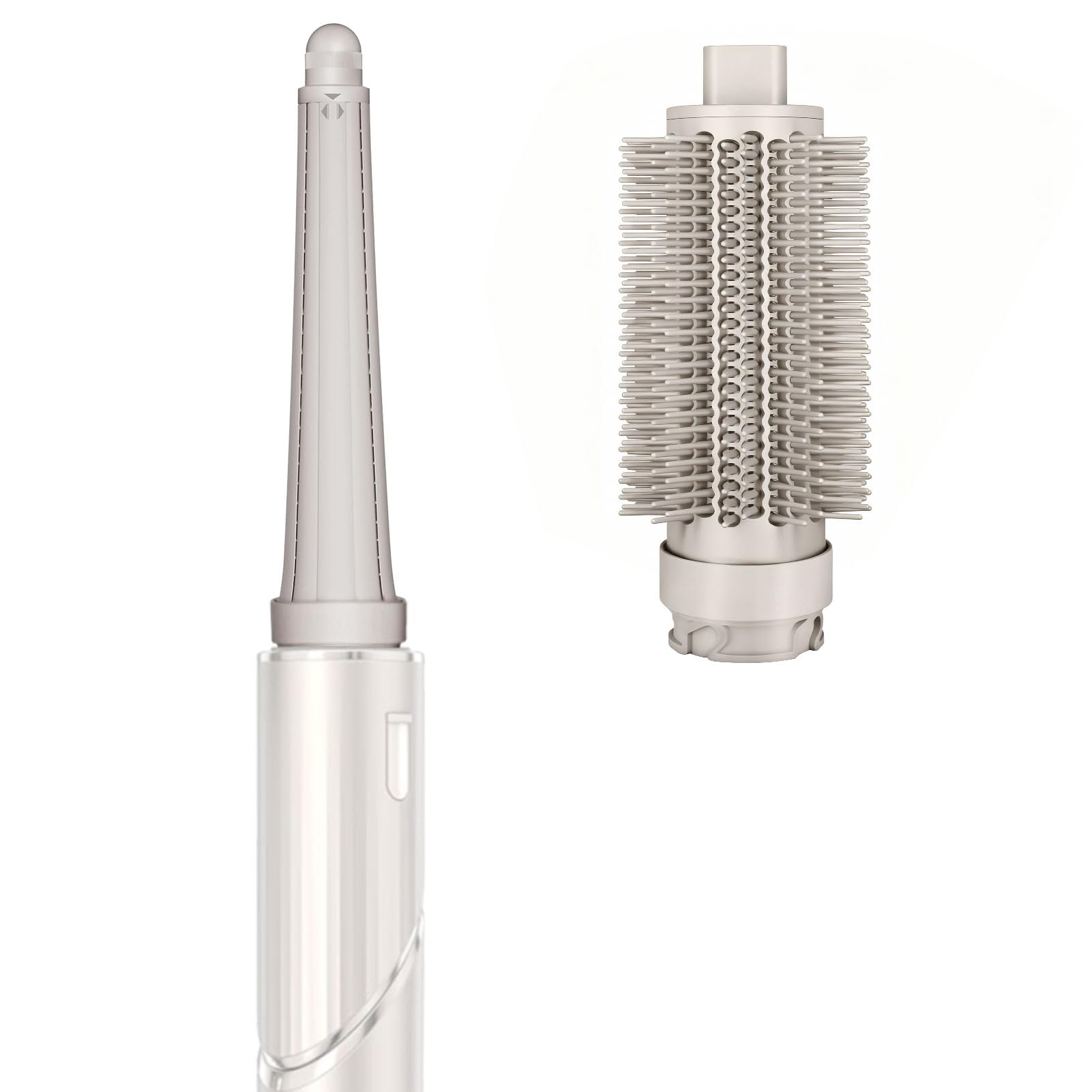 Chuancheng Barriles rizadores largos 2 en 1 y accesorios de cepillo voluminizador redondo para Shark FlexStyle, accesorio de rizadores de envoltura automática para rizos y ondas voluminosos