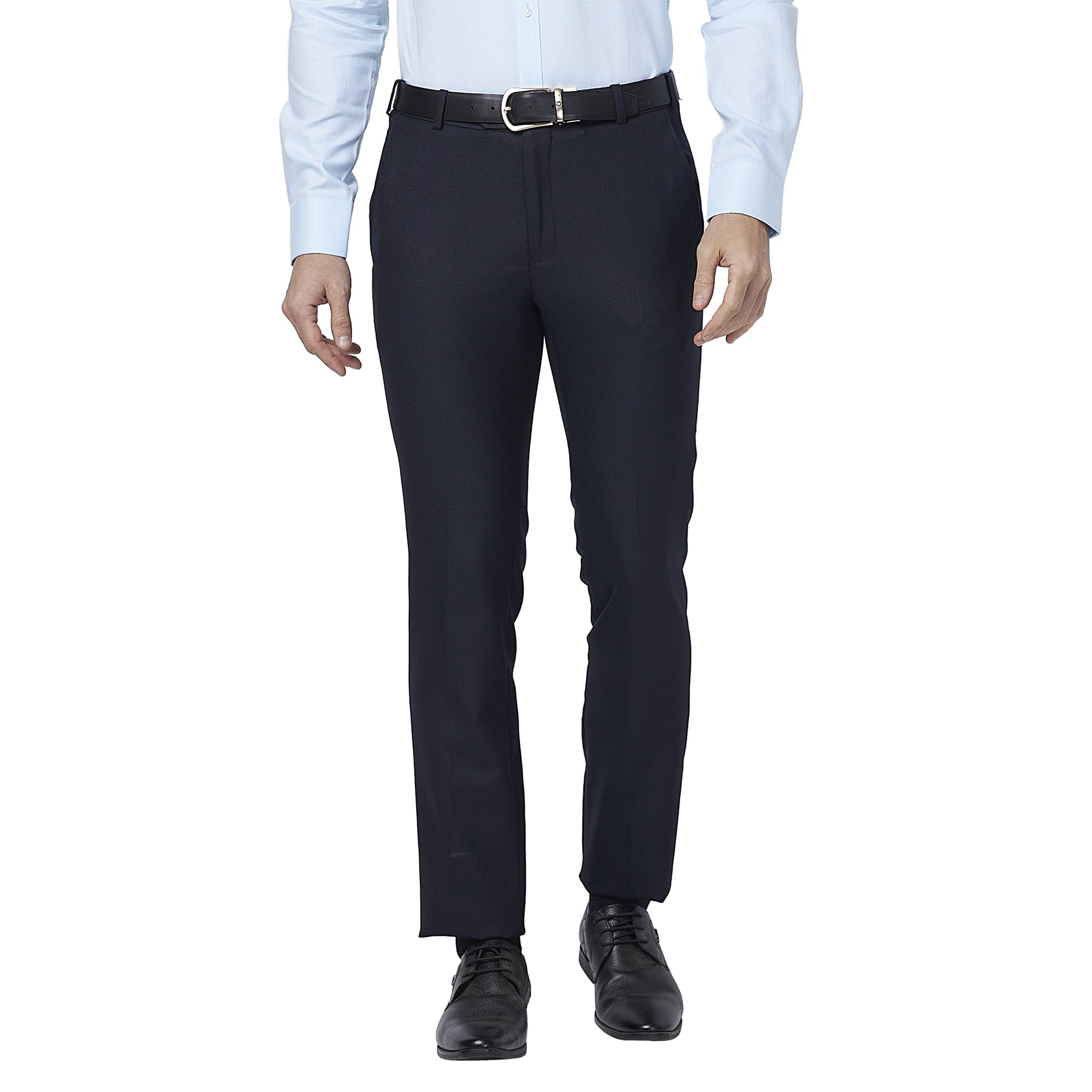 raymond Men's Slim Fit Self Design Trouser-picture-23