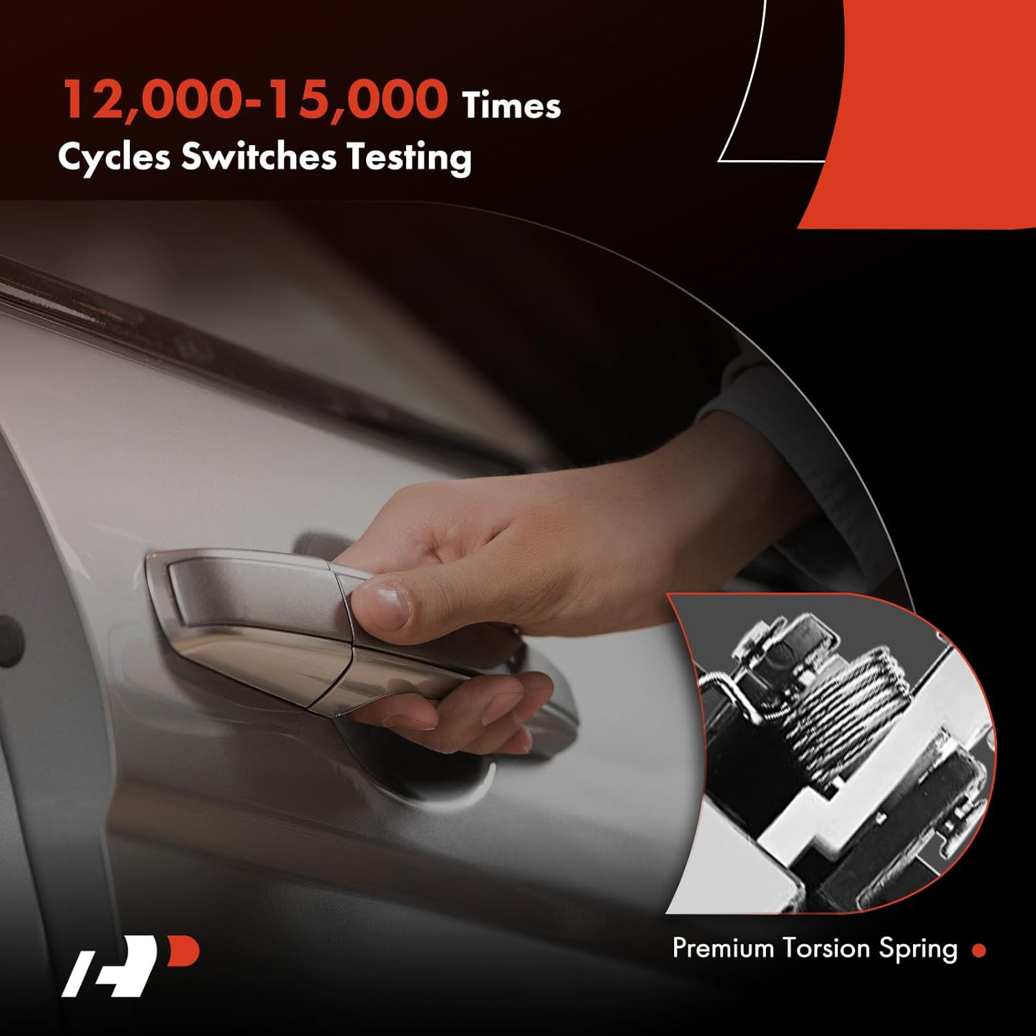 A-Premium Front Left Driver Side Exterior Door Handle Compatible with Honda CR-V CRV 2002 2003 2004 2005 2006, Textured Black, Replace# 72180S9A003