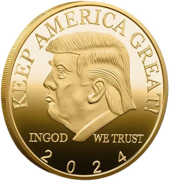 1Pcs Donald Trump Coin 20212025 2024 Gold Coin Challenge