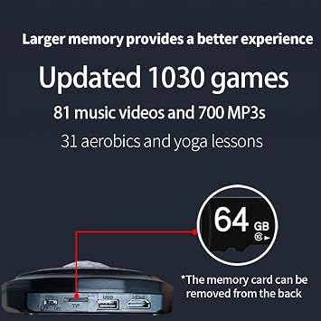 Electronic HDMI Dance Mat with Camera,64GB,1030Games,700Songs,81MVs,Flannel