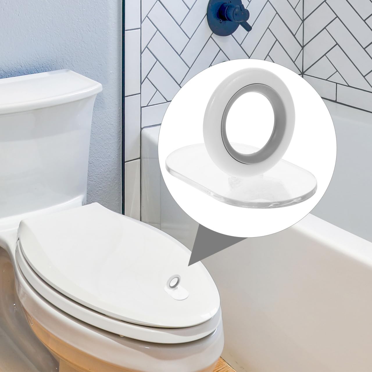 COLLBATH Toilet Seat Lifter: 2pcs Toilet Cover Lifter Seat Handle Holder Clip Up Avoid Touching Lid