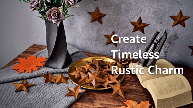 Amazon.com: GORGECRAFT 30PCS 1 Inch Metal Rusty Barn Star Antique