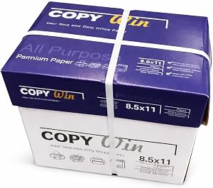 Papier à copier format lettre A1 5 000 feuilles, papier multifonctionnel premier choix, pour imprimante à jet d'encre / fax / photocopie, 97 luminosité, 20 lb, format lettre 8,5''x11'', 500 feuilles / ramette, 10 ramettes
