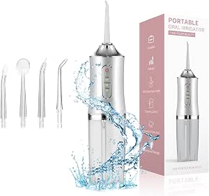 Hydropulseur Dentaire (water Flosser) Rechargeable 220 Ml - 3 Modes De Pression, 4 Buses, Marque LISM, Neuf