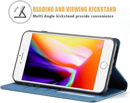 Miniatura 3 de Forwenw - Funda de piel con tapa para iPhone