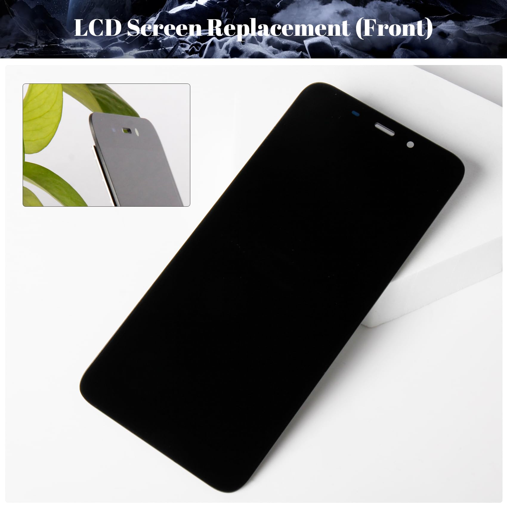 Dla Oukitel WP32 wyświetlacz LCD do Oukitel WP32 zamiennik ekranu dotykowego digitizera zestawy naprawcze (czarny, bez ramki)