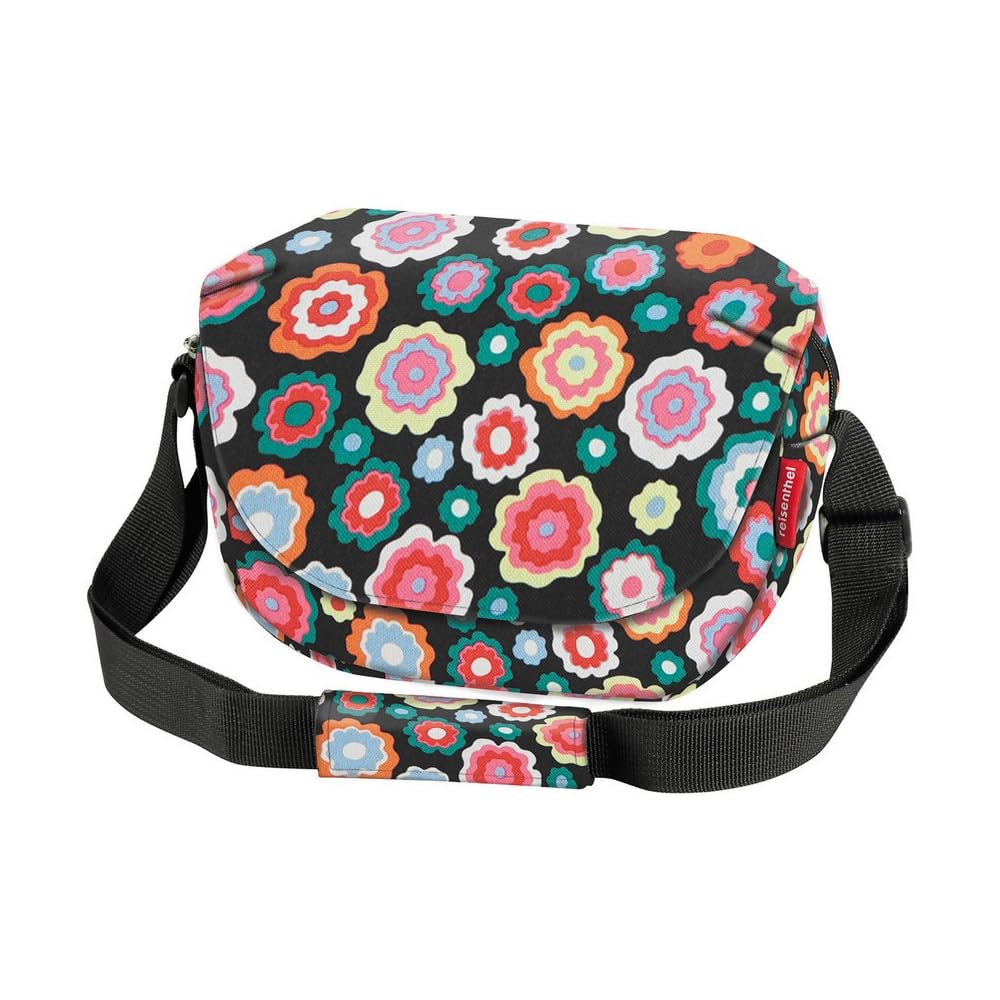 KlickFix Asista Teile fürs Rad Unisex – Erwachsene Klickfix Lenkertaschen, Happy Flowers, 25X19X8Cm Sport & Freizeit
