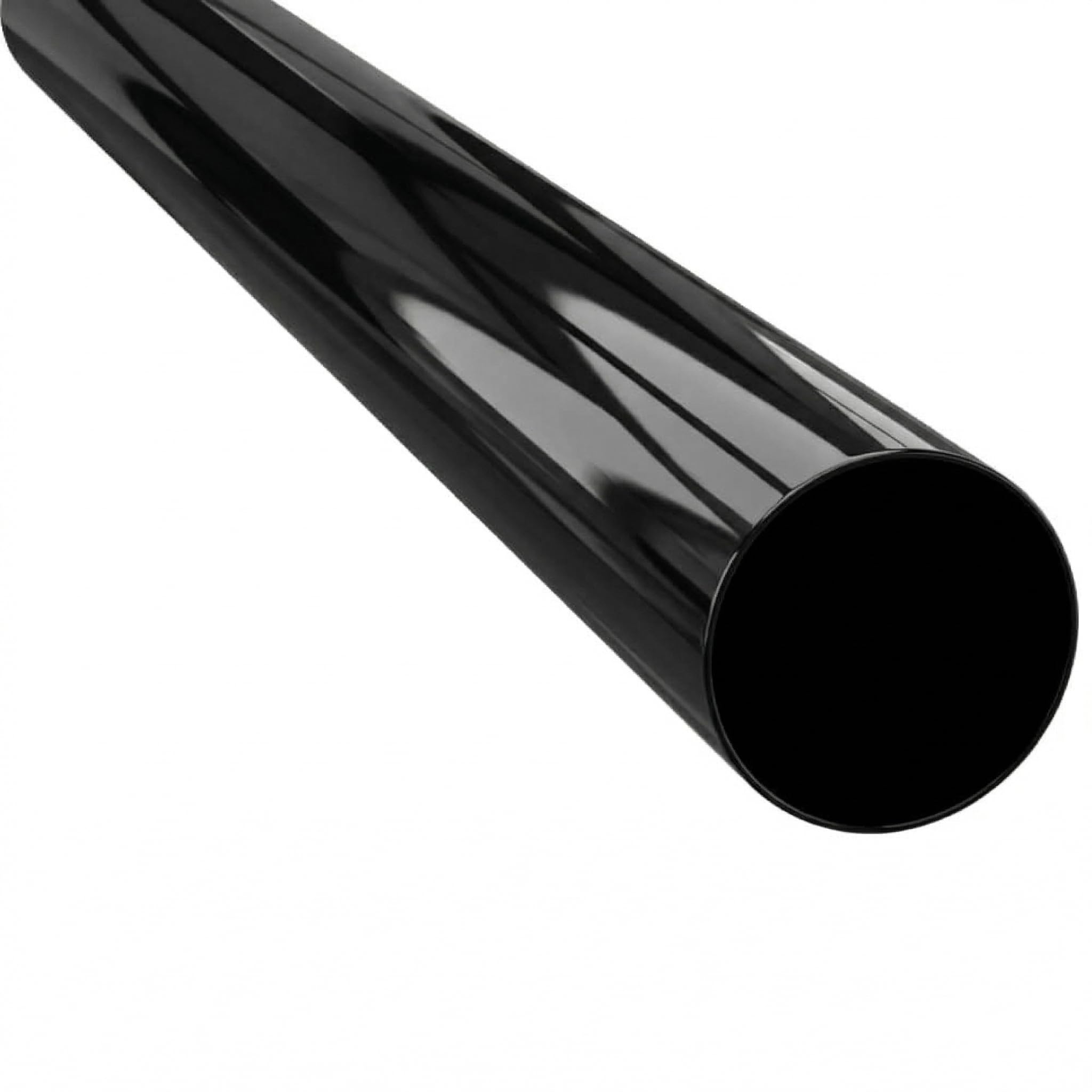 Renoplast® R50 Aluminium downpipe | 50 cm DN 40 mm Black semi-Circular | Gutters Rain gutters Roof Drainage Sheet Metal Edge Profiles | Garden shed Carport Terrace Balcony Plug-in Gutter