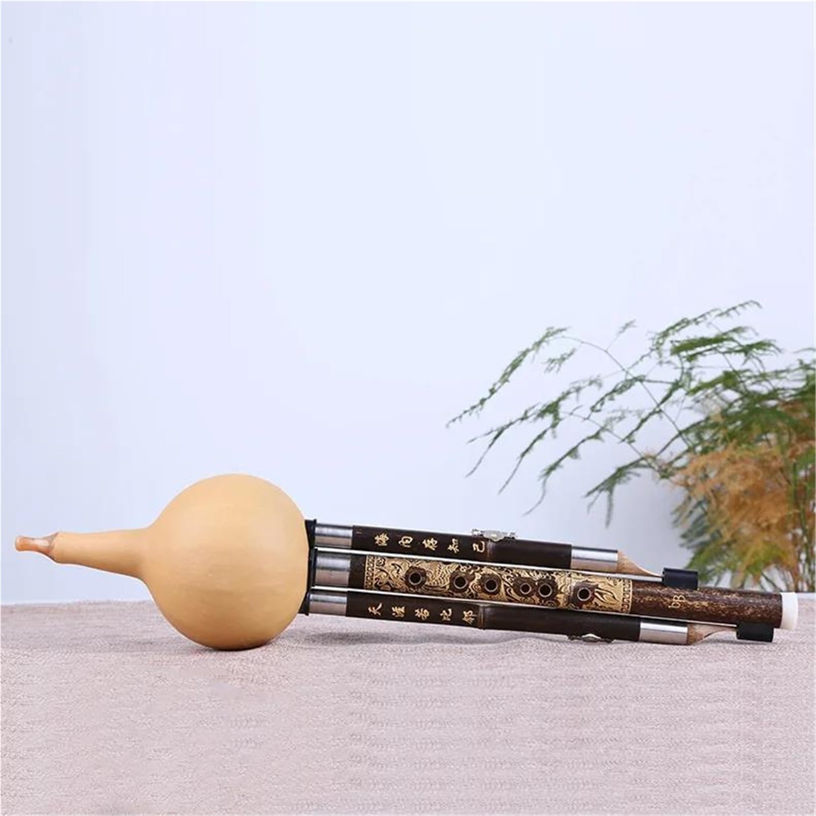 Hulusi Instrument Chinesische Handgefertigte Traditionelle Hulusi Mit Chinesischer Knoten-Kürbisflöte Mit Etui