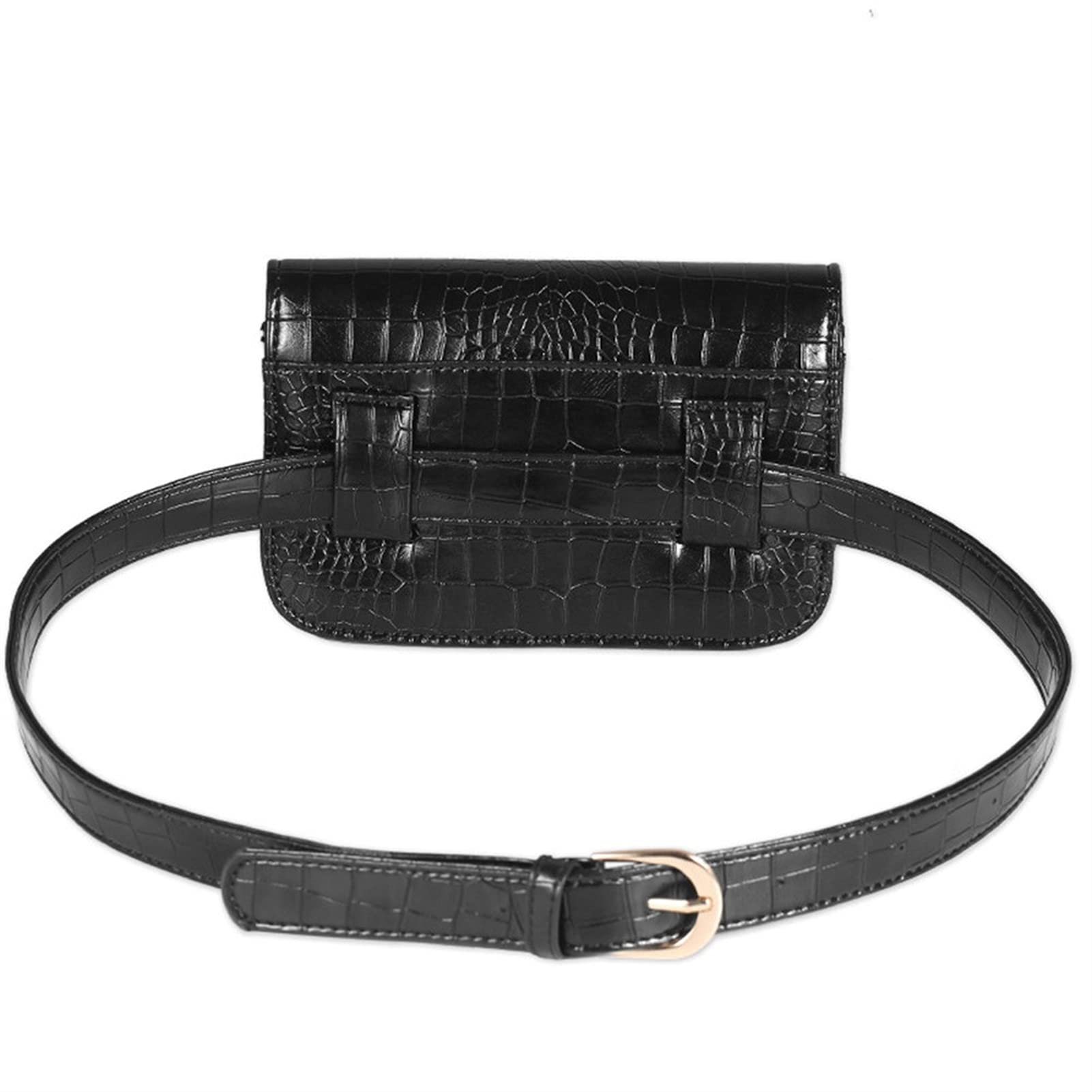 Marsupi Running Unisex, Marsupio unisex in pelle PU con motivo a coccodrillo Marsupio da viaggio Casual Corsa Escursionismo Ciclismo Arrampicata Sport all'aperto Marsupio Marsupi Viaggio Regolabile pe