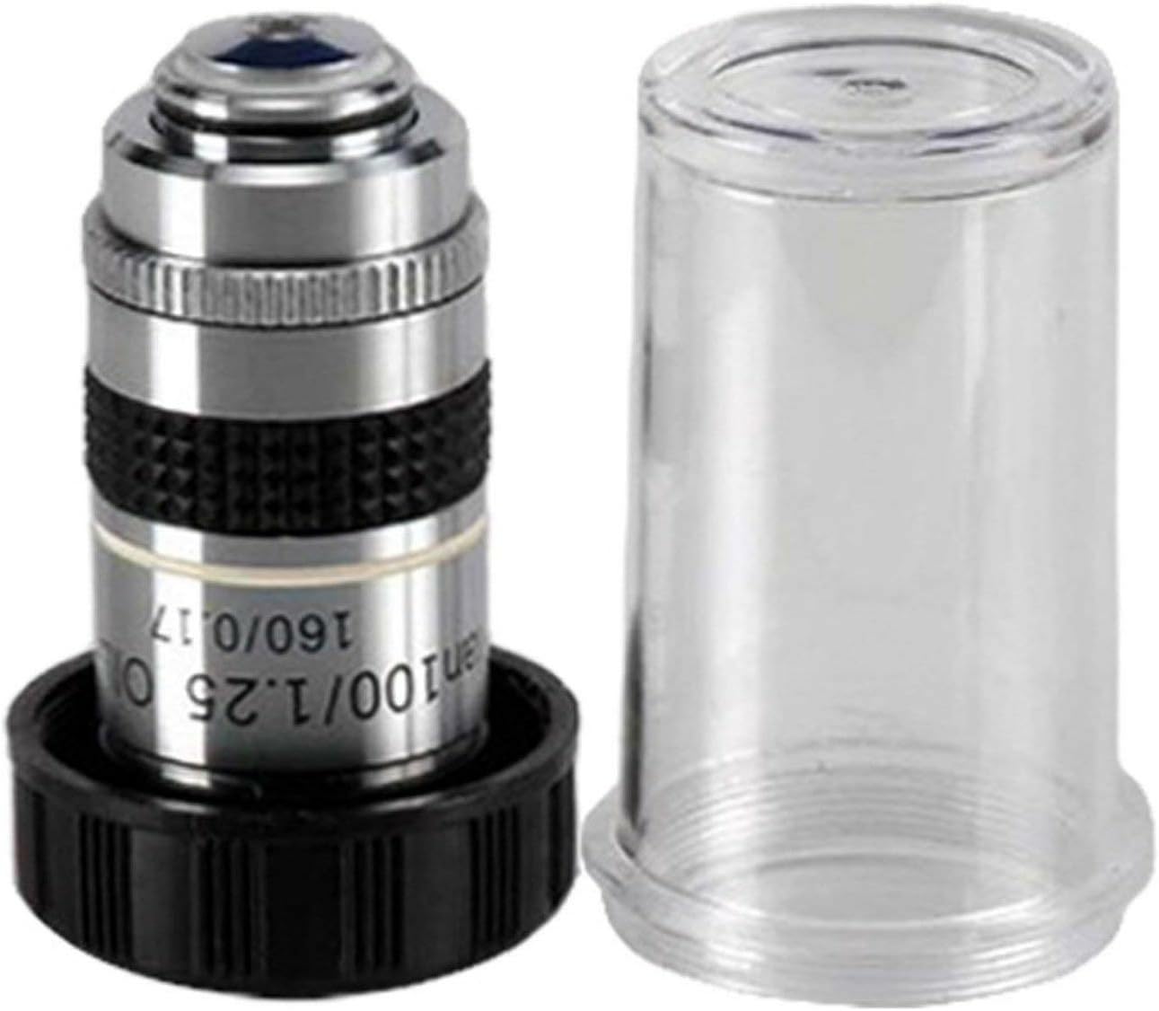 AmScope PA100X-IRIS 100xS (resorte, aceite) Objetivo Darkfield con Iris interno, Plan acromático, 20mm DIN/JIS estándar de montaje