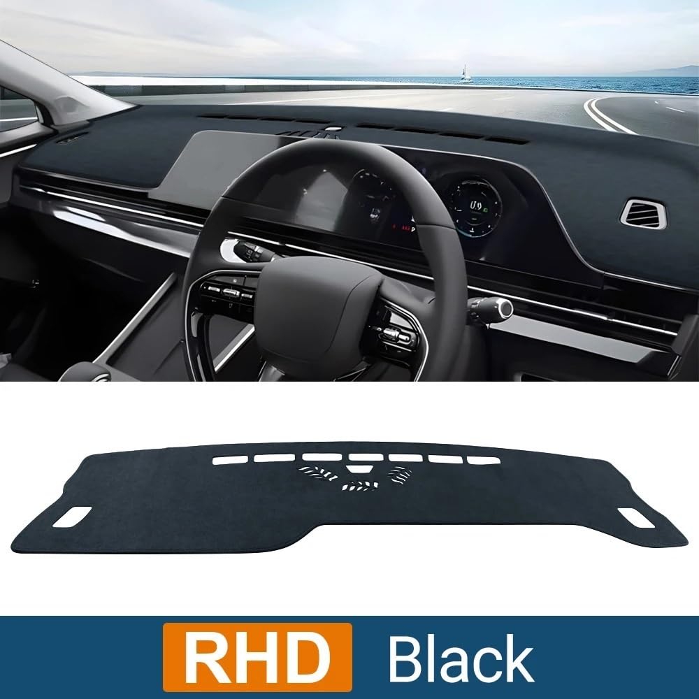 Pasuje do Chery Omoda C5 2022-2025 pasuje do Omoda 5 deska rozdzielcza samochodu osłona przeciwsłoneczna instrument biurko mata antypoślizgowa(Black RHD)