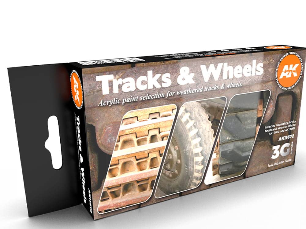 Ak Interactive Ak Acrylics 3Gen Avf Set Ak11672 Tracks And Wheels (6X17ml)