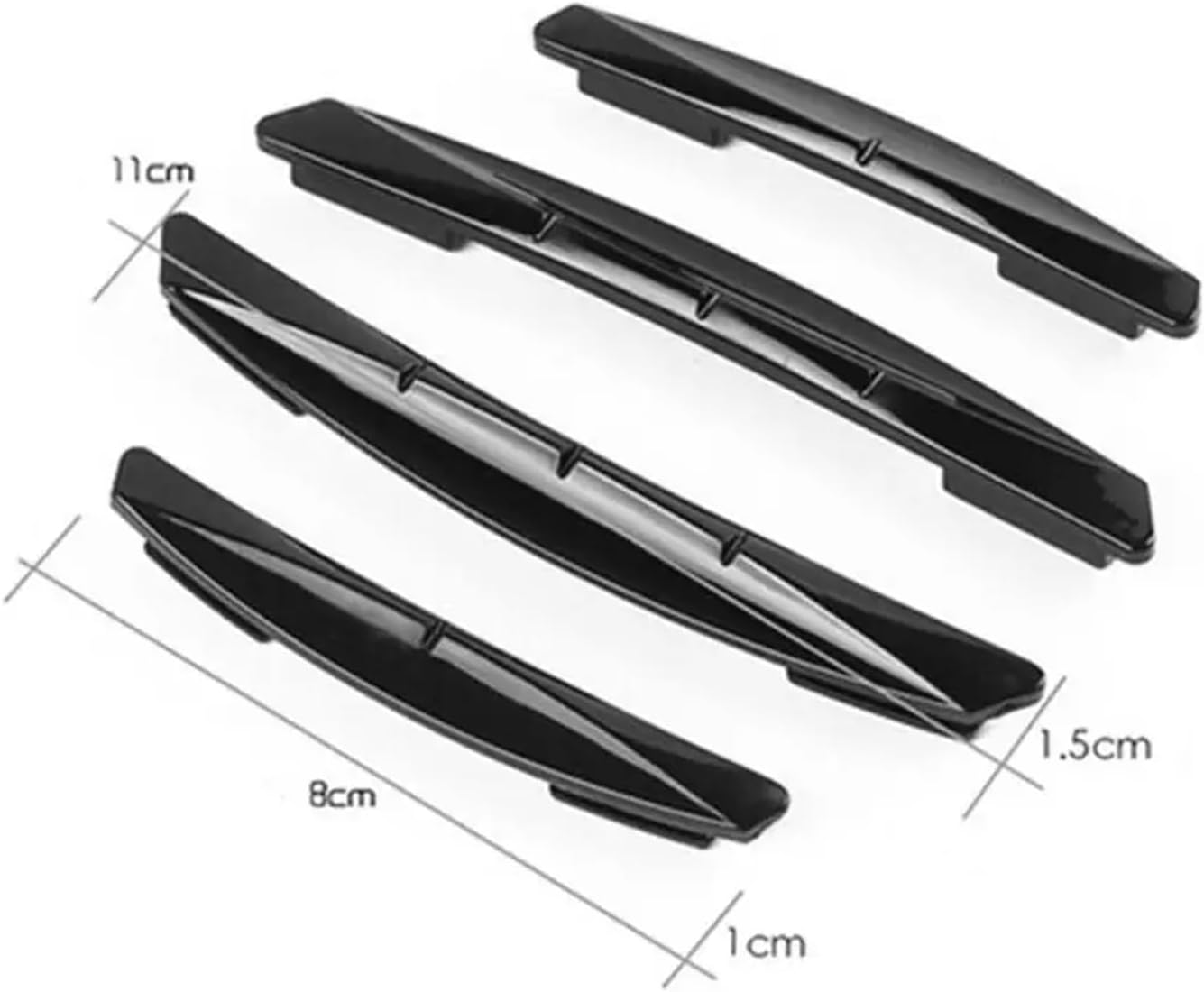 4Pcs Car Door Edge-Scratch -Collision Guard Strip(Black)