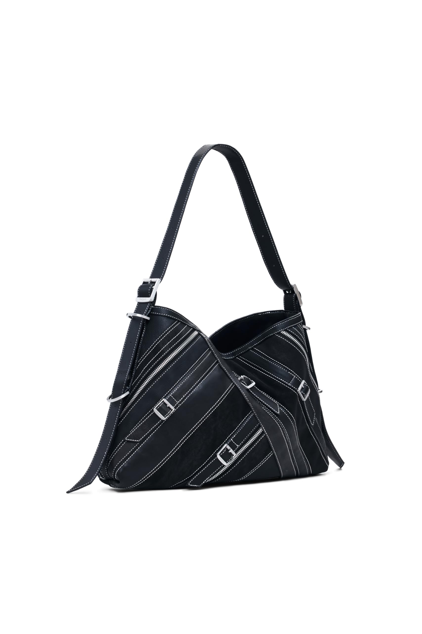 Desigual Negro Bolso De Hombro Fibonacci Buxton Shoulder Bag