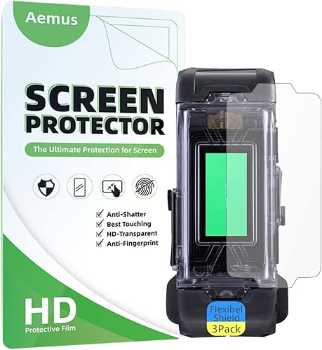 Vista 3 de Protector de pantalla compatible con Bandai Vital Bracelet BE (paquete de 3) Película de TPU transparente HD compatible con Digital Monster Digivice