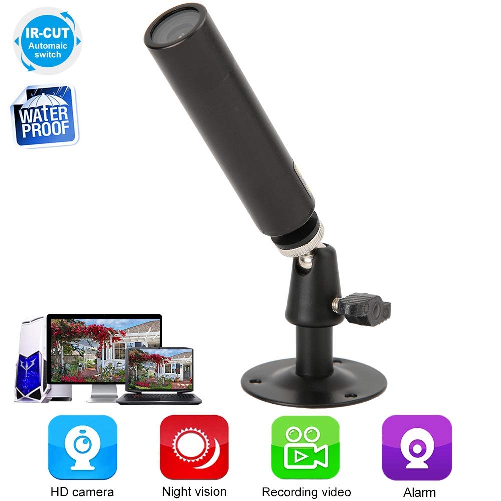 Tangxi 2MP 1080P AHD Cylinderek, wodoodporna kamera IP66 IP, laptop PC AHD Micro Camera zewnętrzna nadzór kompatybilny z monitorem/DVR, współpracuje z kamerą AHD