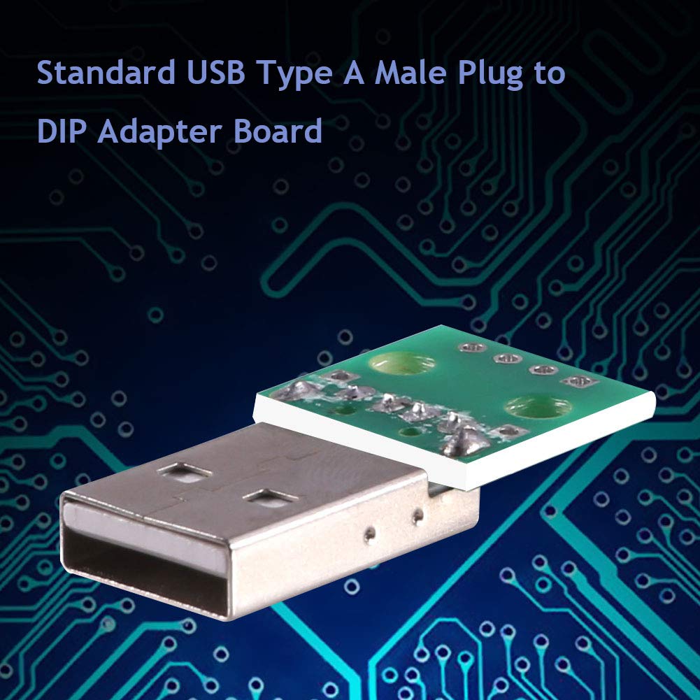 Snapklik.com : 10Pcs USB Type A Male Plug To DIP Converter Board 4 Pin ...