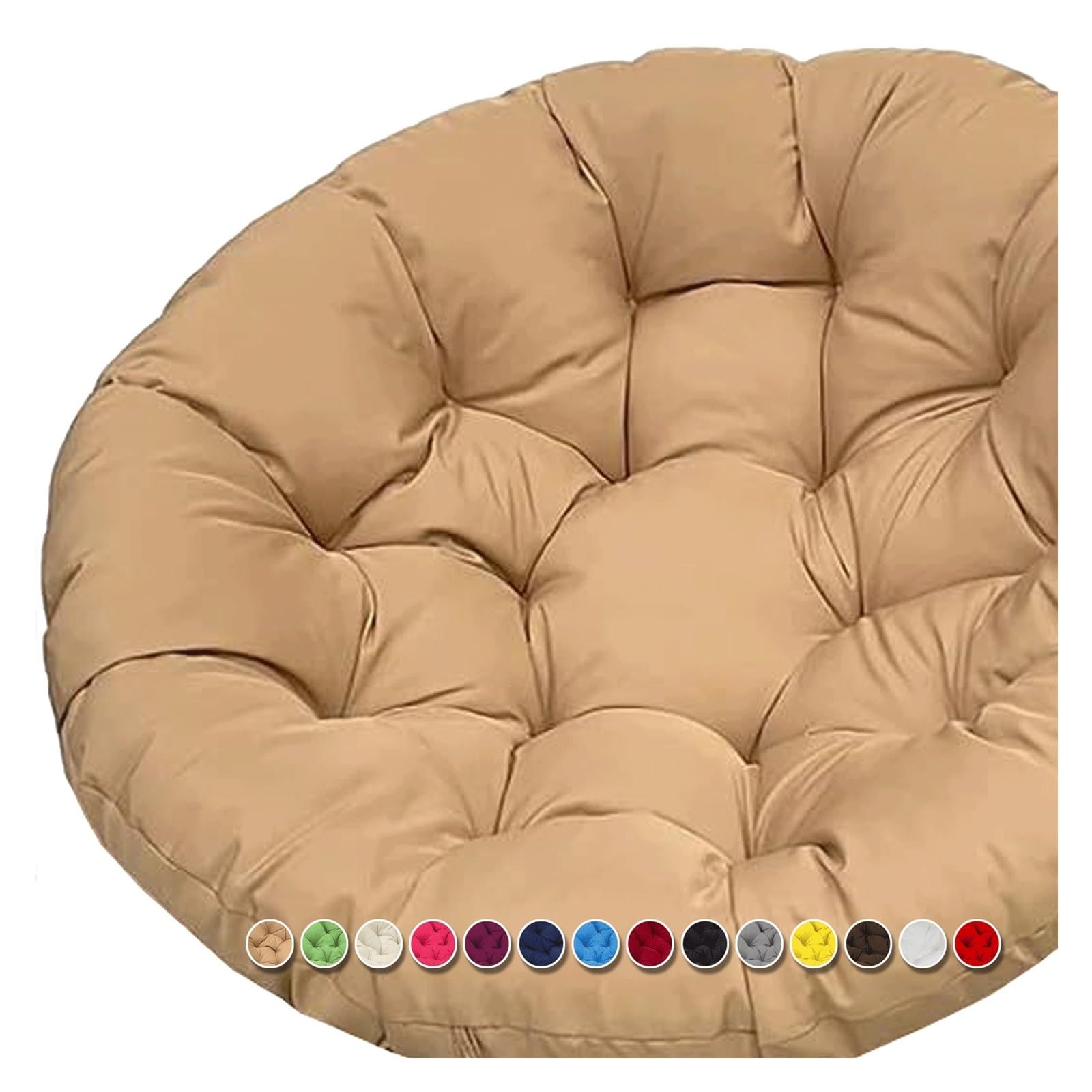 Cuscino da Seduta Sospeso Cuscino Rotondo per Poltrona Cuscino per Poltrona Sospeso Esterno Giardino Impermeabile per Sedia a Dondolo Cuscino Rotondo(G4,80x80cm)