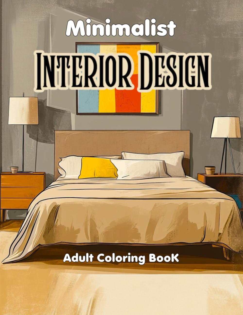 Minimalist Interior Design Adult Coloring Book: 52 Inspirational Designs,Decoration ideas For Stress Relief and Mindful Relaxation (Interior Design & Architecture)