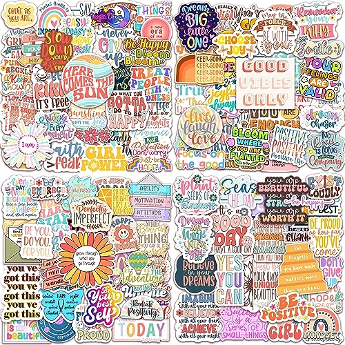 200PCS Affirmation Stickers, Holographic Motivational Sticker Pac...