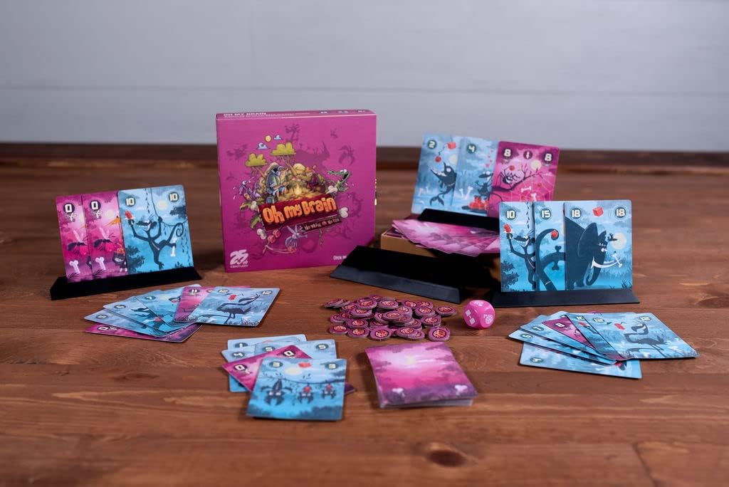 Oh My Brain, A Fast Playing Card Game Featuring Animal Zombies for 2 to 5 Players - 25th Century Games