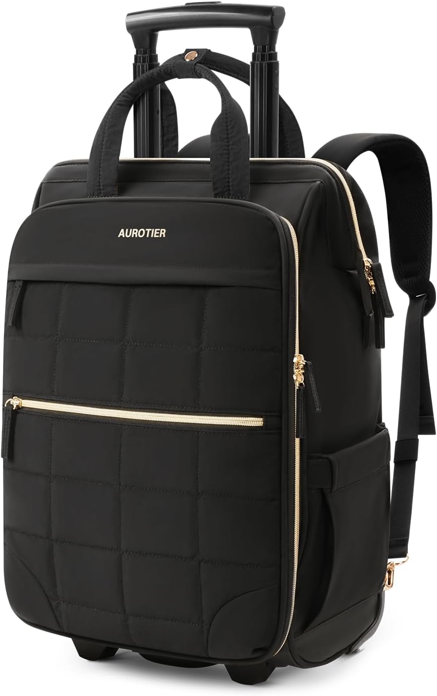 Rolling Puffer Backpack for Women