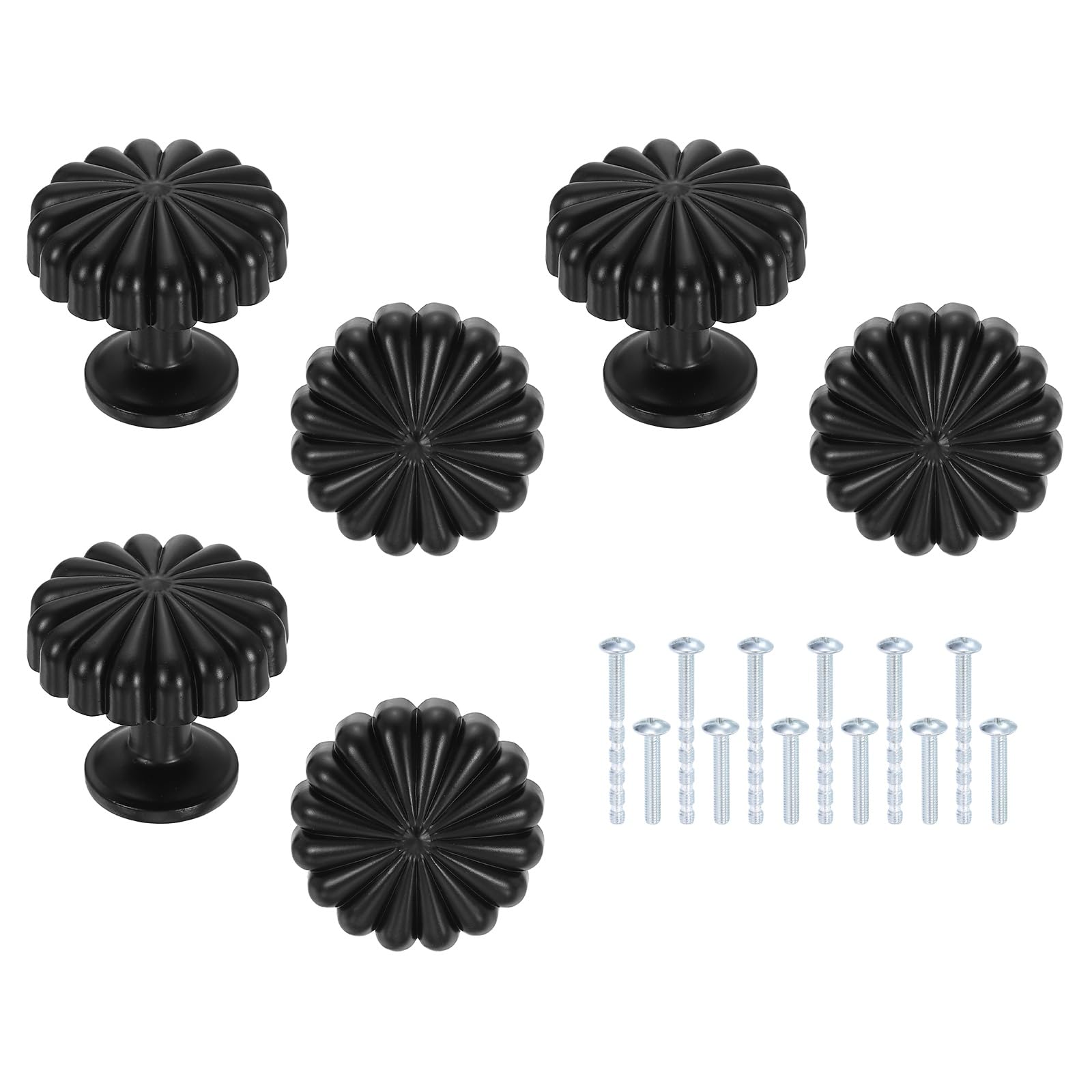 Boutons d'armoire vintage noir mat pour relooker une commode de chambre