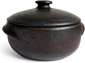 Panela de Barro Capixaba 2 Litros P/Cozinhar Moqueca Caldos (Natural)