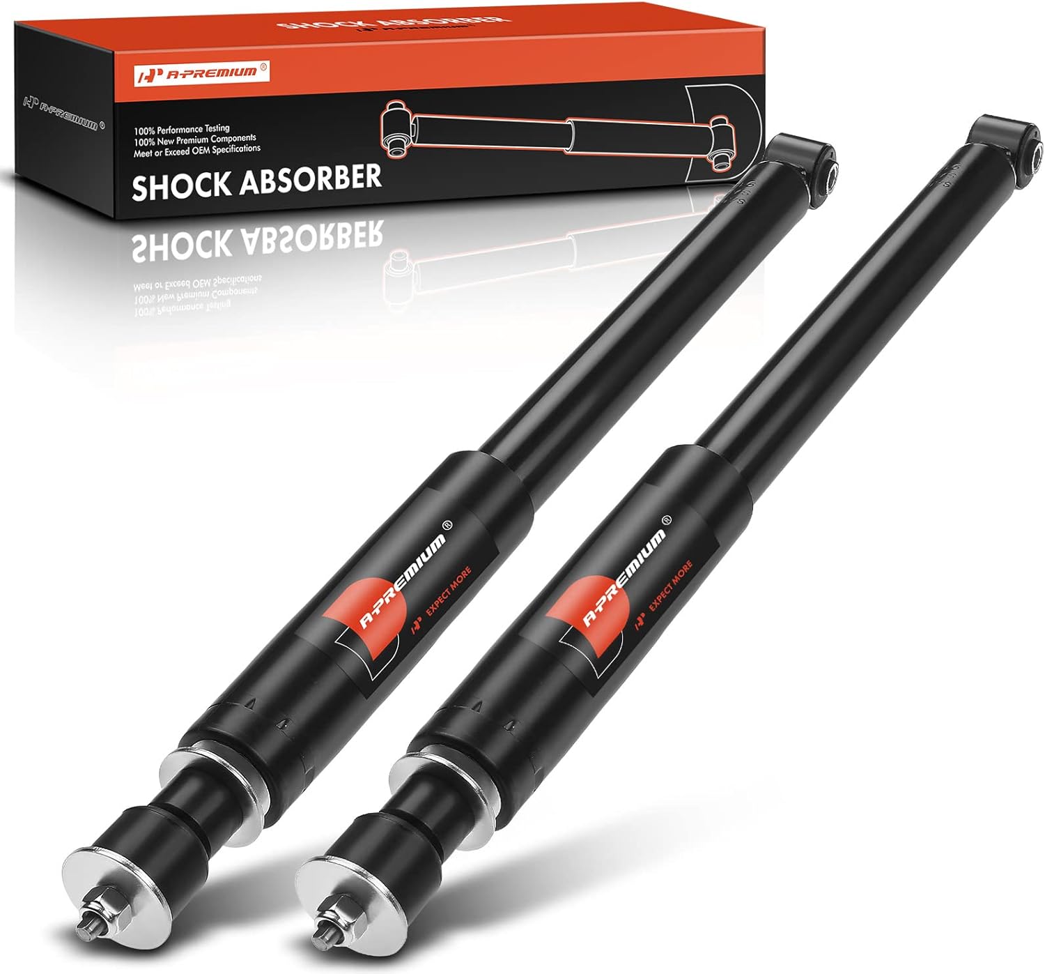 A-Premium Rear Pair (2) Shock Absorber Compatible with Mercedes-Benz W203 C-Class C230 02-05, C240/C320 01-05, C280/C350 06-07, C55 AMG 05-06, Rear LH & RH