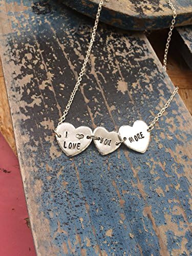 I Love You More Three Heart Necklace
