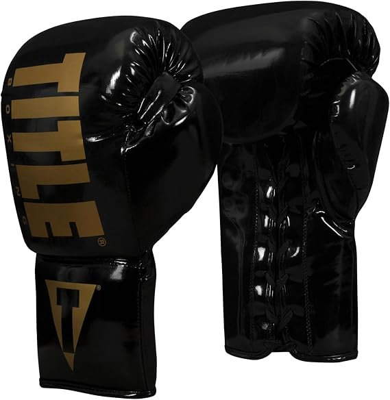 TITLE Boxing Inferno Intensity Lace Training Gloves - MMA, Kickboxing, Punching Bag, Sparring - 14, 16, 18oz