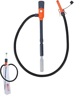 Fuel Transfer Pump with Auto-Stop, 2.8 GPM, Portable Power Battery Pump for Gas, Gasoline Siphon Pump, Gas Pump, Telescoping Gas Can Pump Battery Operated, 51" Long Transfer Hose, Siphon Pump