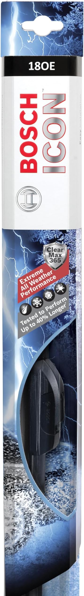 Bosch ICON 18OE Wiper Blade, Up to 40% Longer Life - 18 (Pack of 1)