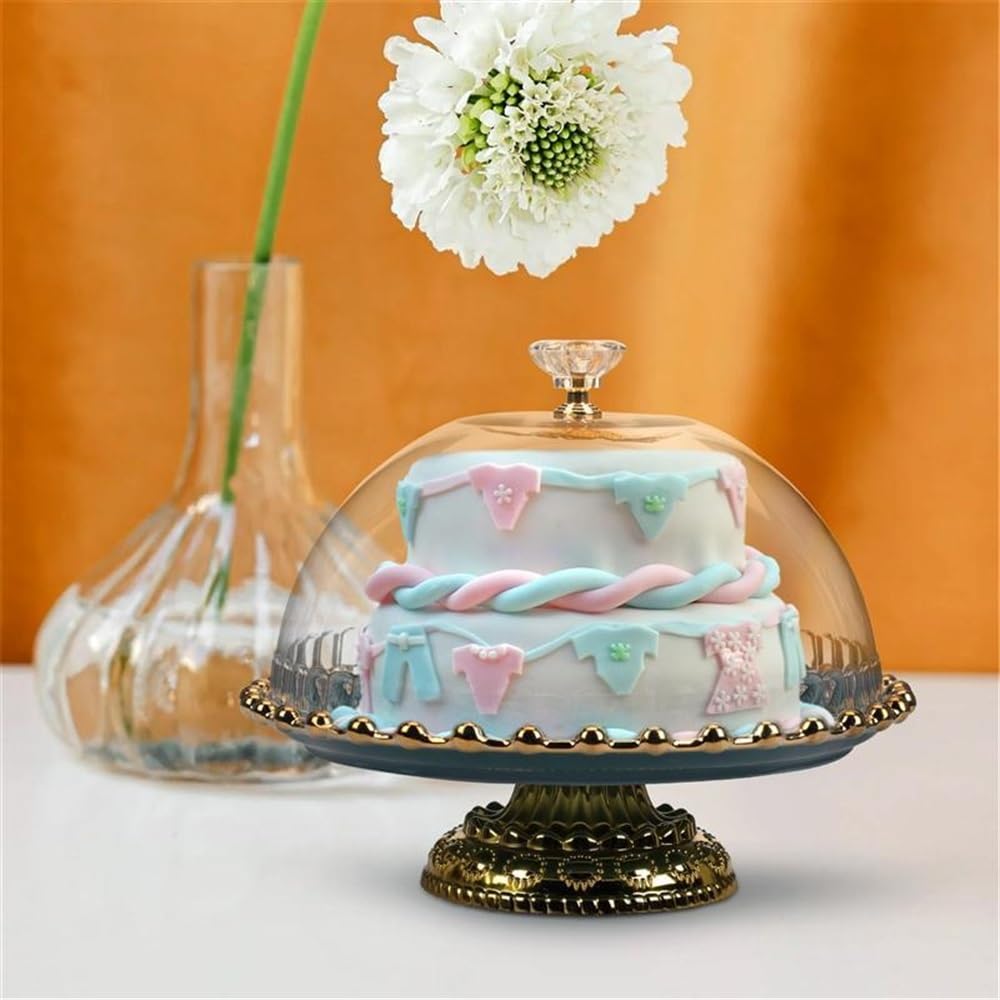 Bandeja para Servir Comida, Plato para Aperitivos, Organizador de Joyas, Expositor de Tartas, Expositor de Tartas, Cupcakes, postres, cúpula de cerámica, Postre de Boda
