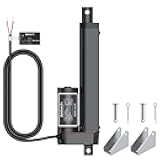 Justech 12V Heavy-Duty Linear Actuator 330LBS/1500N-6inch/150mm Silent IP65 Electric Actuator with Brackets for Electric Windows, RV Adjustments, Solar Trackers, Industrial Machinery