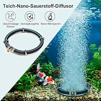 XRMXF Japan Belüfterring Koi Teich Belüftung Sauerstoff, japanischer Ausströmer für den Koiteich Aber auch zur Sauerstoffanreicherung im Gartenteich (1 Schlaufe/Ø 15 cm) – Ansicht 2