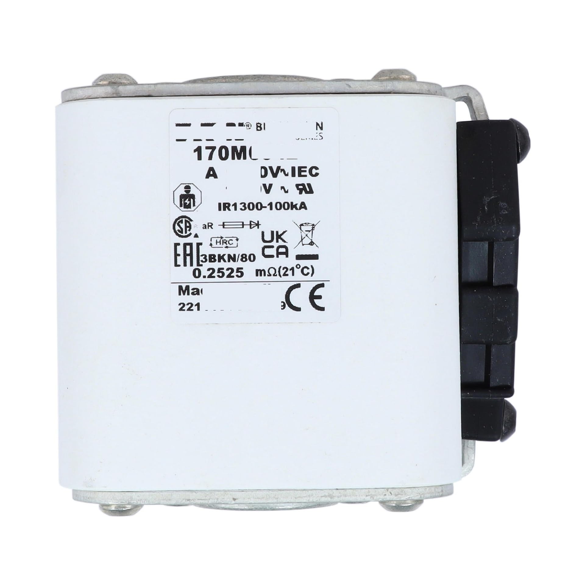 Fusible 170M6543 para evitar paradas de producción por cortocircuitos en maquinaria pesada