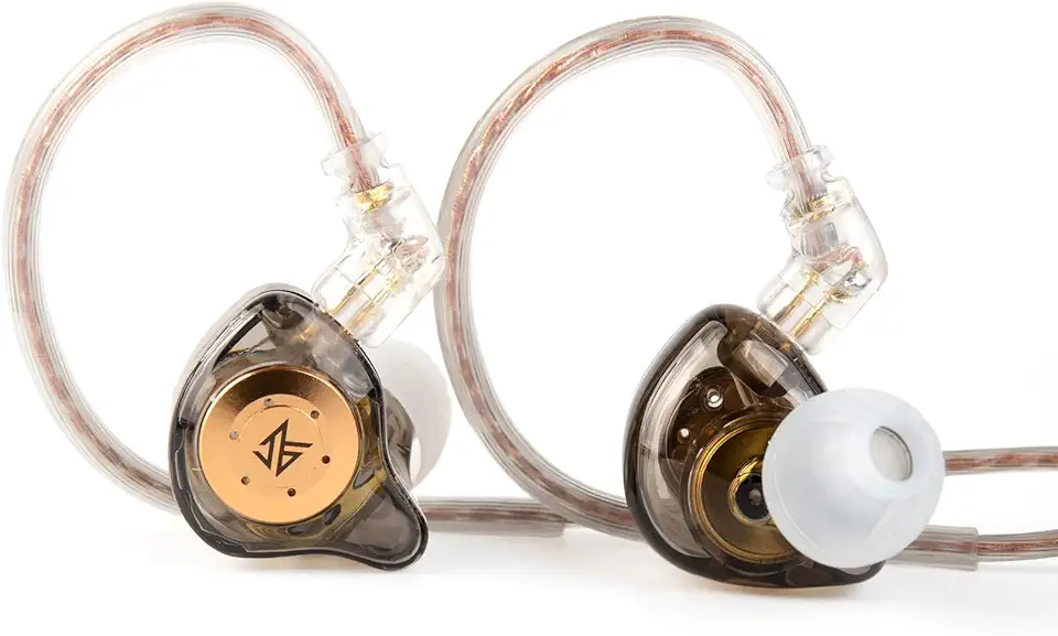 Fones de ouvido KZ EDX PRO com 1DD, Yinyoo EDX PRO fones de ouvido intra-auriculares com fio Hi-Fi Deep Bass Sound com 1DD Novo 10 mm Dynamic Driver Over Ear Headset com cabo destacável (preto, sem microfone)