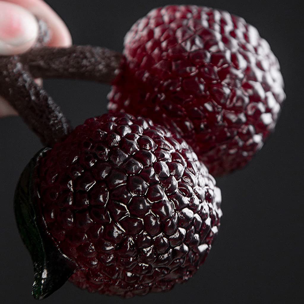Theehuisdieren Simulatie van Fruit Tea Pet Hars Kleurveranderende Tea Pet Thuis Theeblad Decoratie Kantoor Bureaublad Ornamenten Figurines