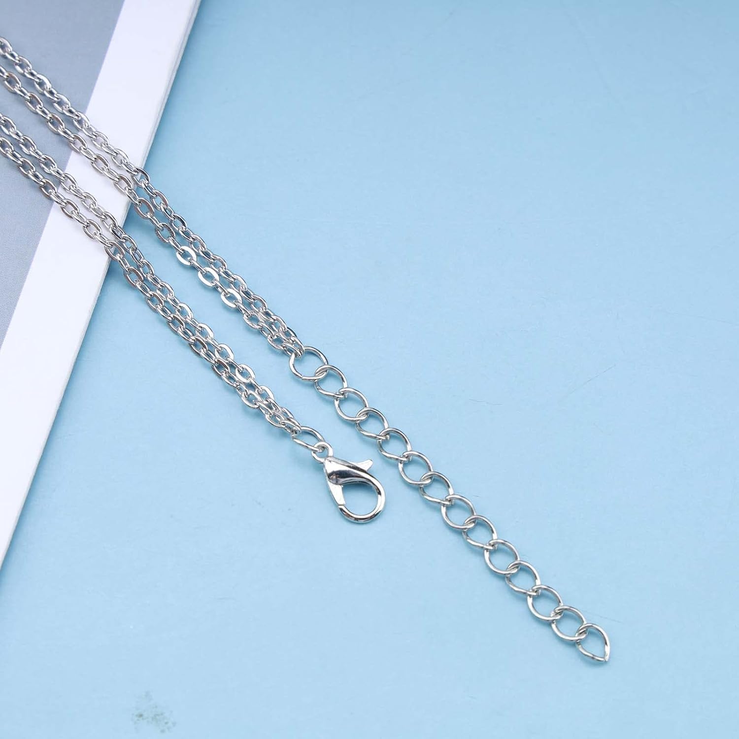 Andelaisi Boho Layered Crystal Y Lariat Necklace Silver Rhinestone Y Necklace Vintage Cz Y Drop Necklace Chain Long Crystal Pendant Necklace Jewelry for Women - Image 6