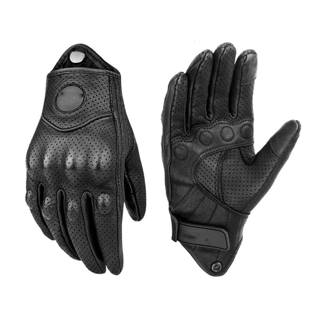 Guantes de Invierno Ciclismo Verano Manejo táctil Puño Protección Articular Cuero