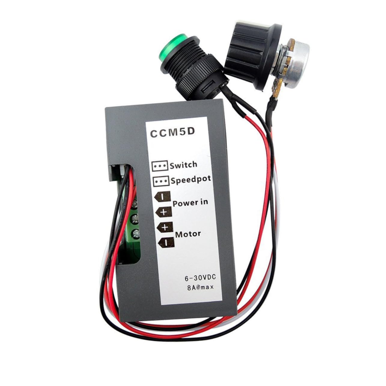 DOITOOL CCM5D Digital Display DC Motor Speed Controller 6V 12V 24V PWM Variable Control Driver for Models and DIY Projects