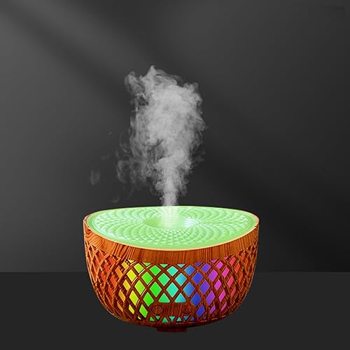 Difusor de aceite esencial de aromaterapia, humidificador ultrasónico de aceite aromático para habitaciones grandes, difusores para el hogar