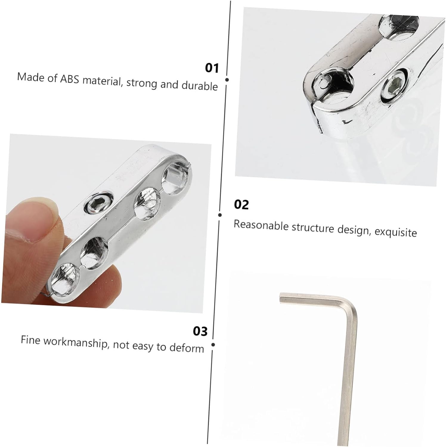 Chrome Spark Plug Wire Holders Electroplating Clamp Car Wire Separator Kit